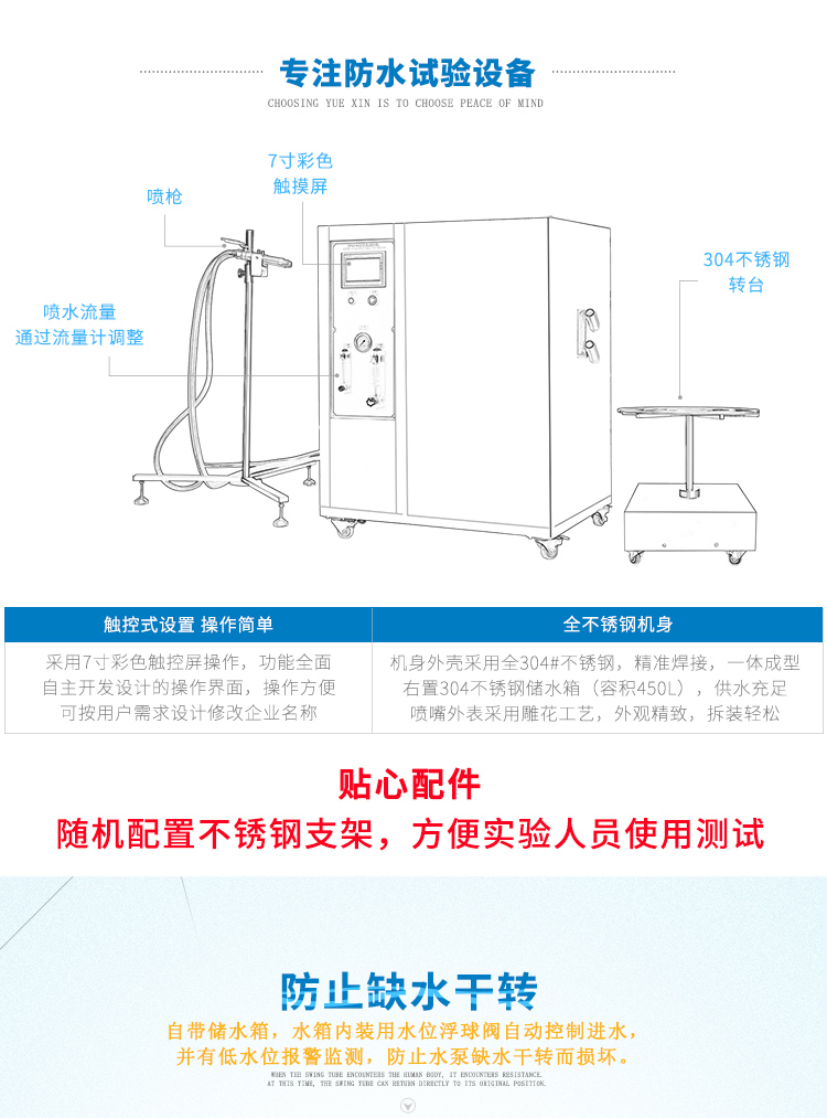 IP65/IP66防水測試裝置-分體式